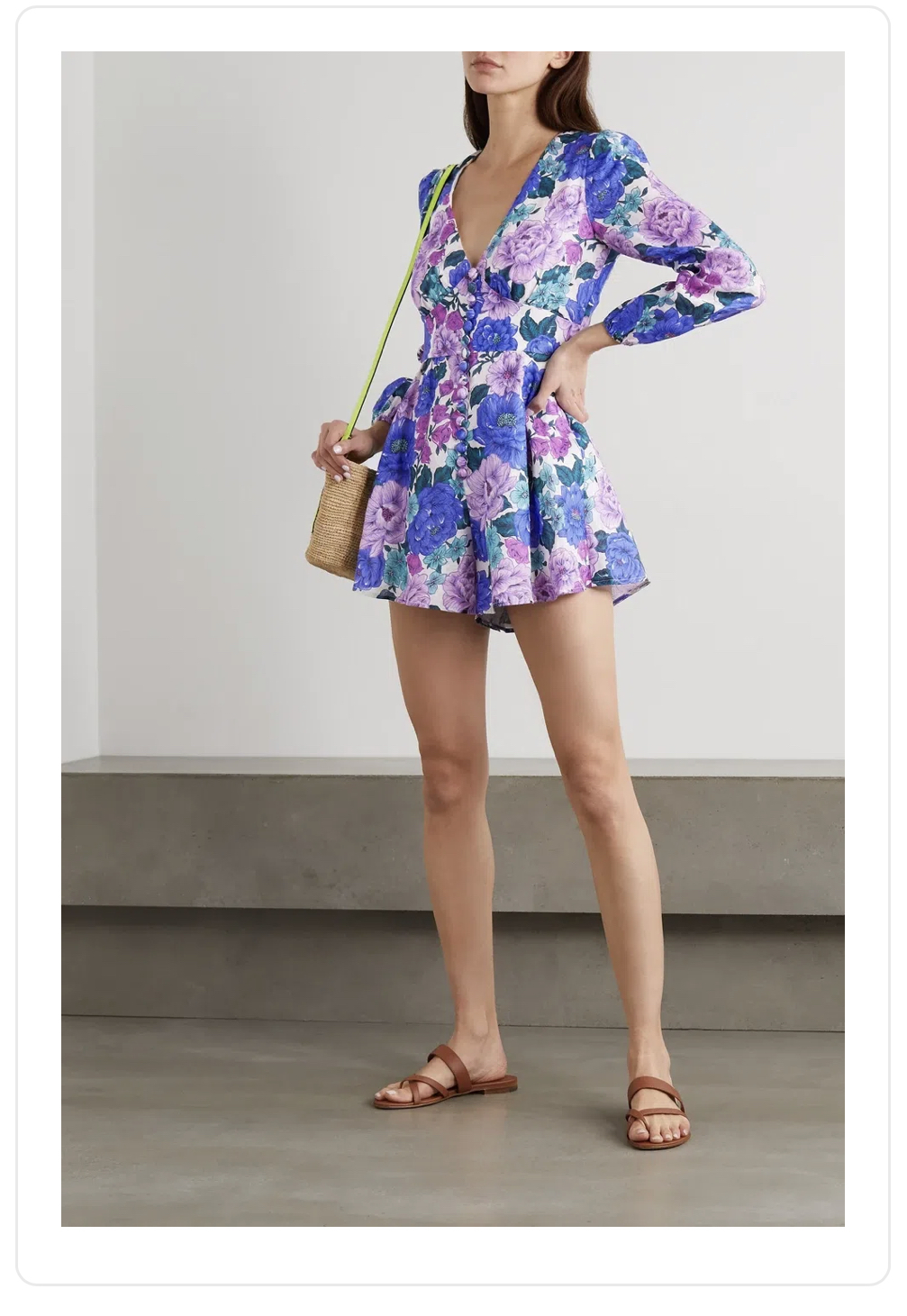 For rent a Zimmermann Poppy Plunge Playsuit