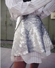 Cheap designer Aje Sorian Sequin Skirt