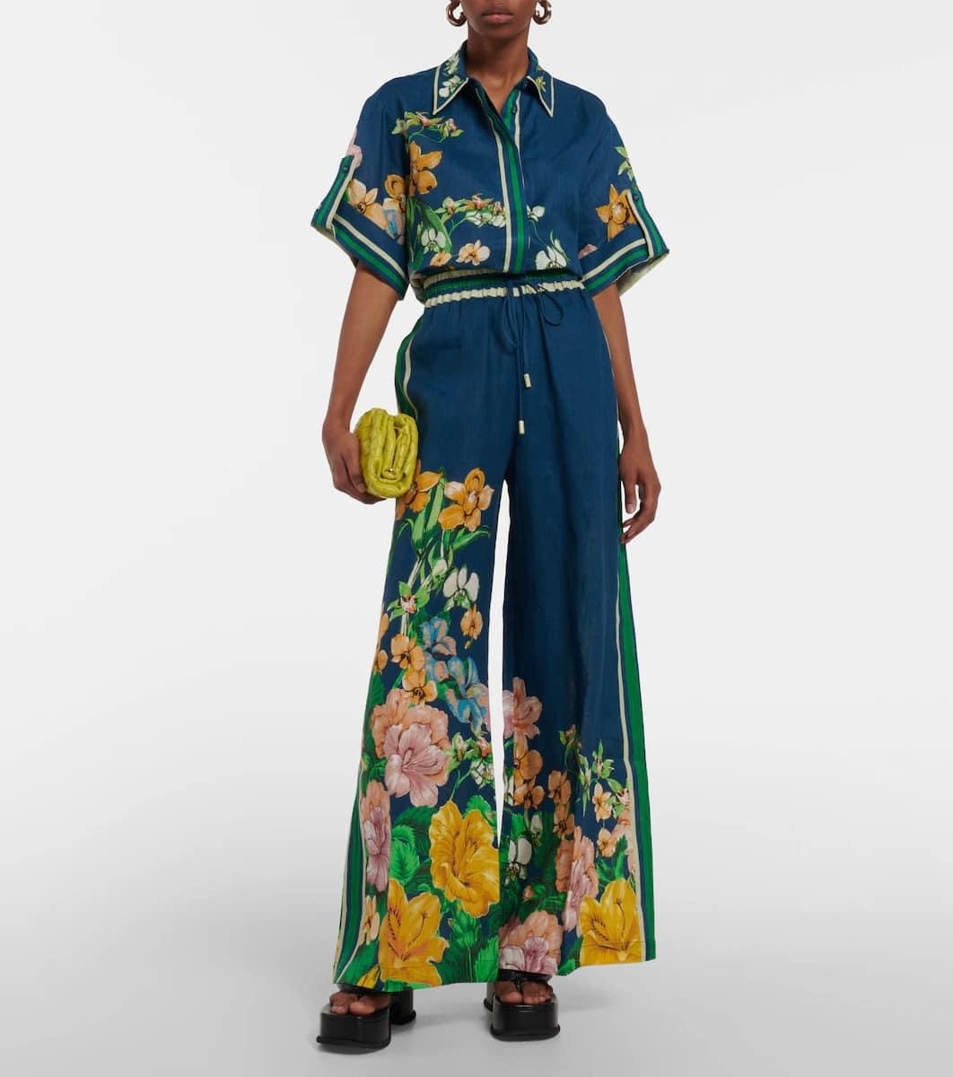 Borrow a Alemais Lyla Floral Linen Set