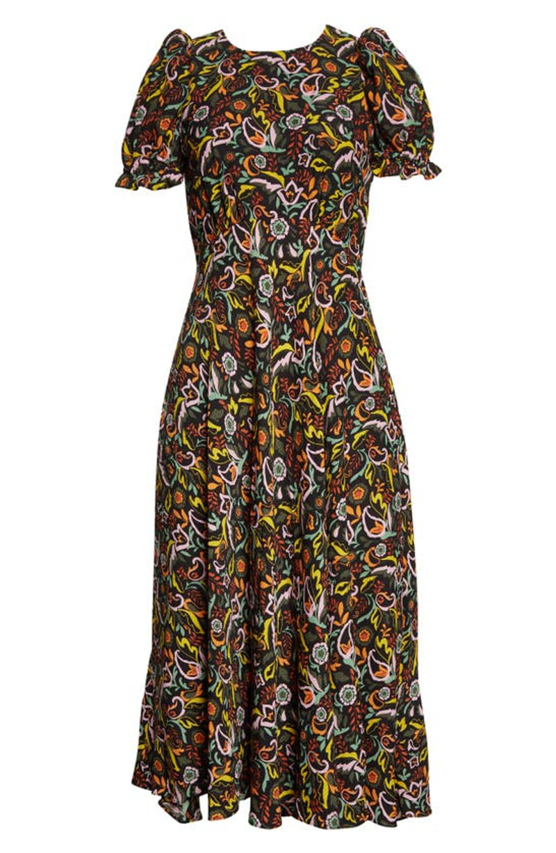 Designer rental Ted Baker Ted Baker Dabney Floral Tea Midi Dress