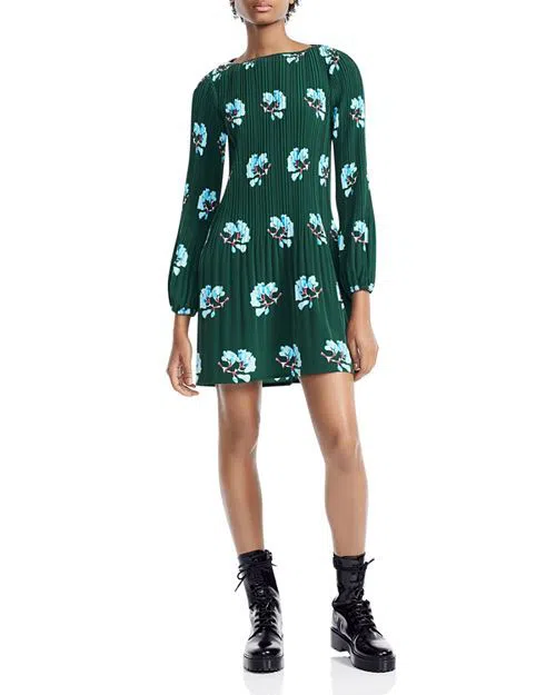 Formal rental Maje Maje Rockinet Pleated Dress Green Size 1