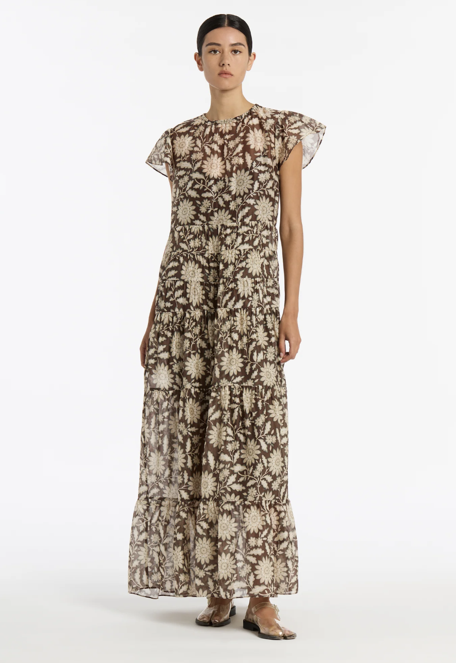 For rent a Sir The Label Xanita Cap Sleeve Maxi Dress