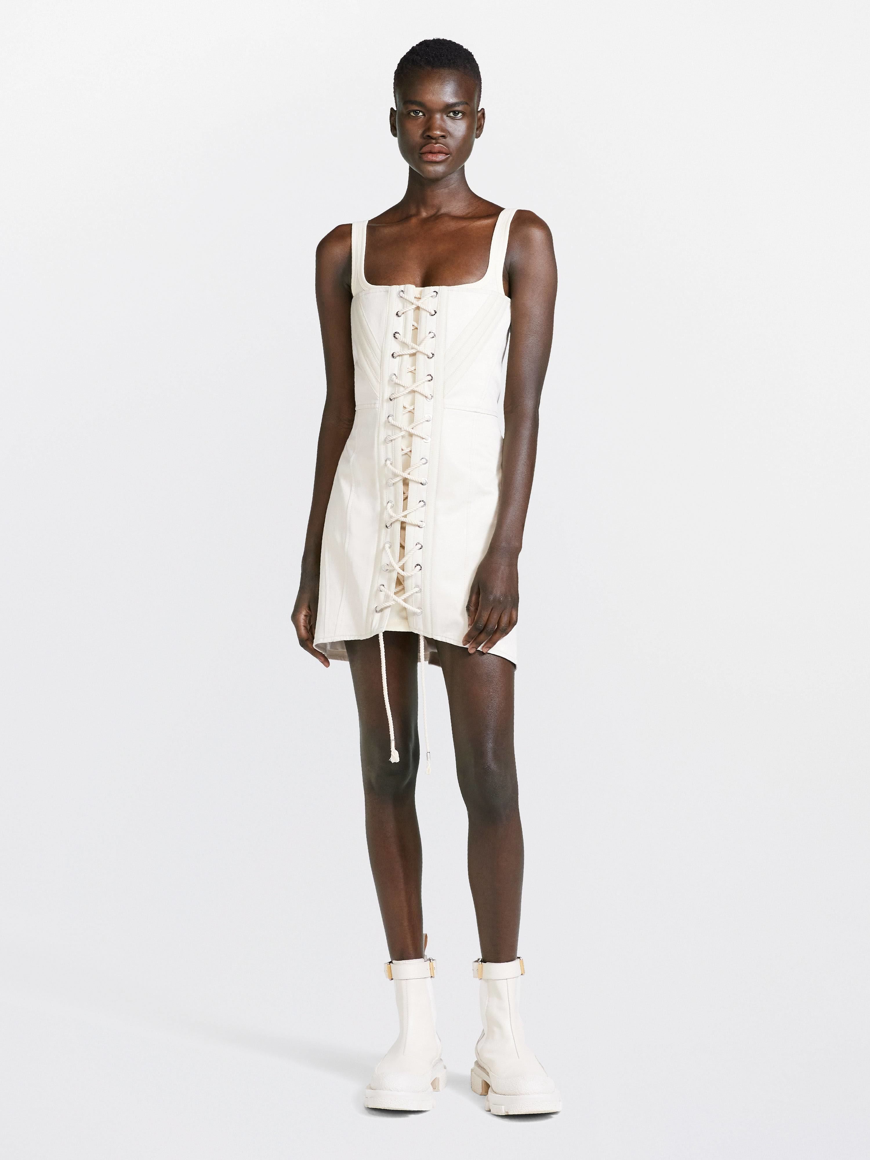 Designer rental Dion Lee Laced Utility Corset Dress