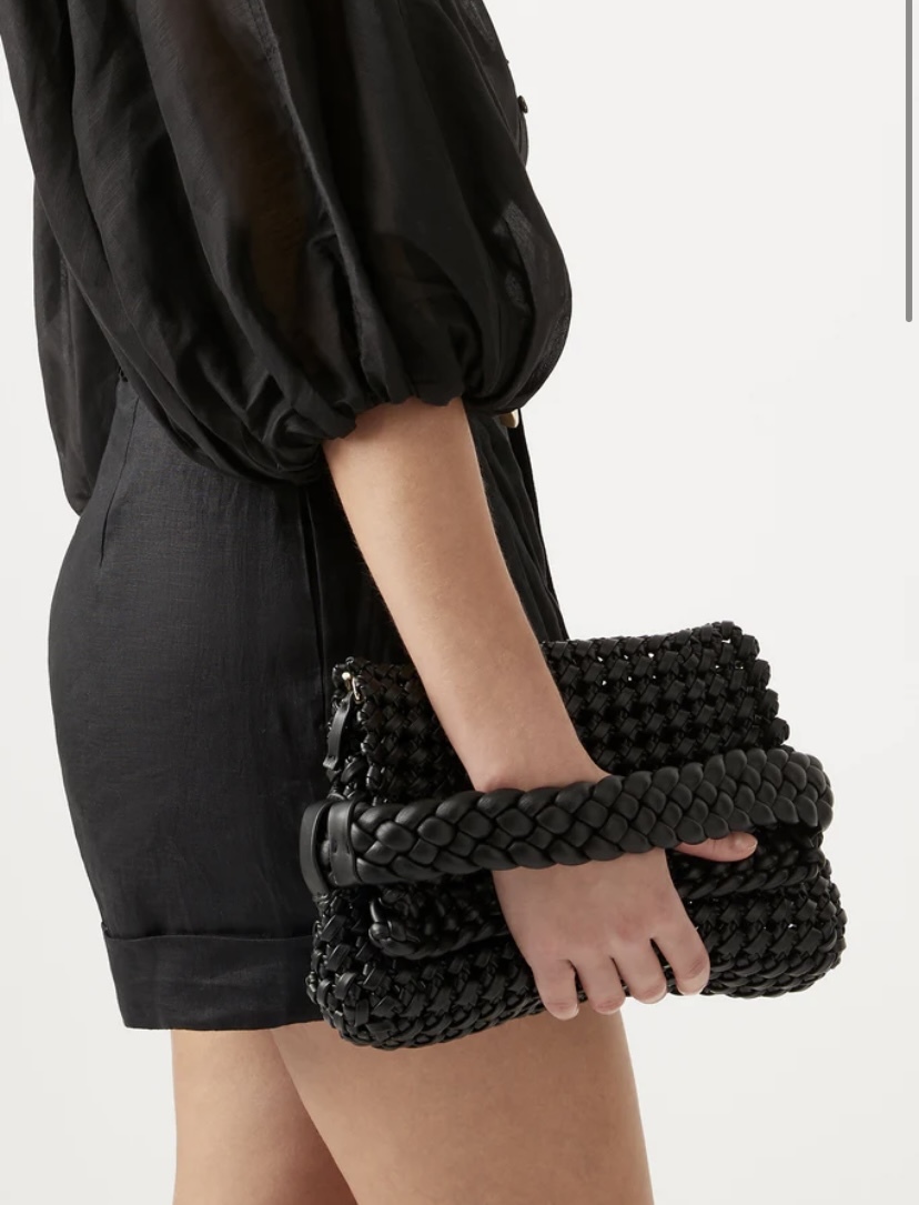 Rent a Aje Mirage Woven Chain Clutch