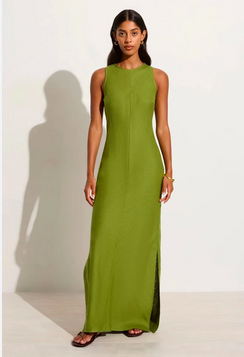 Rental Faithfull The Brand Linen Valnza Dress Palm