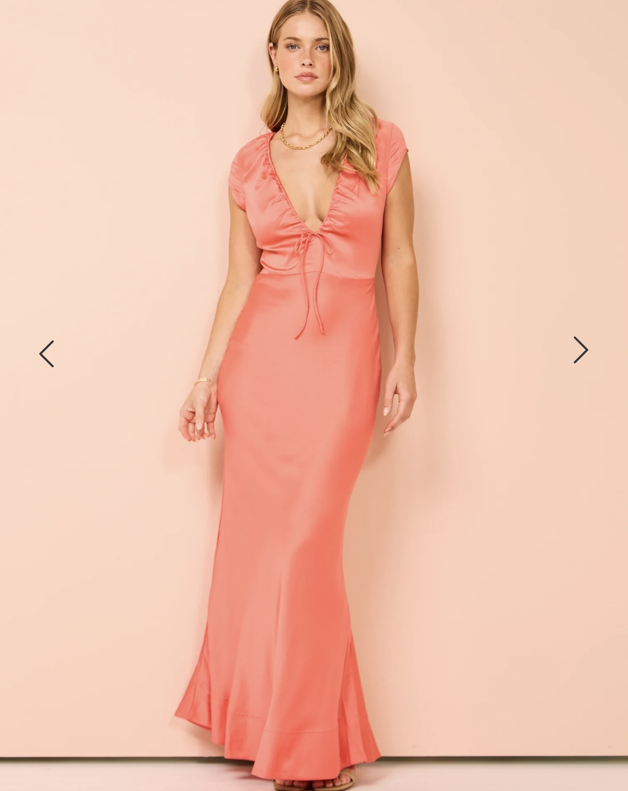 Rent a By Nicola By Nicola Benita V Neckline Maxi Dress In Raspberry