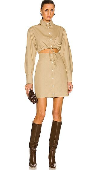 Hire a Matthew Bruch Cutout Mini Shirt