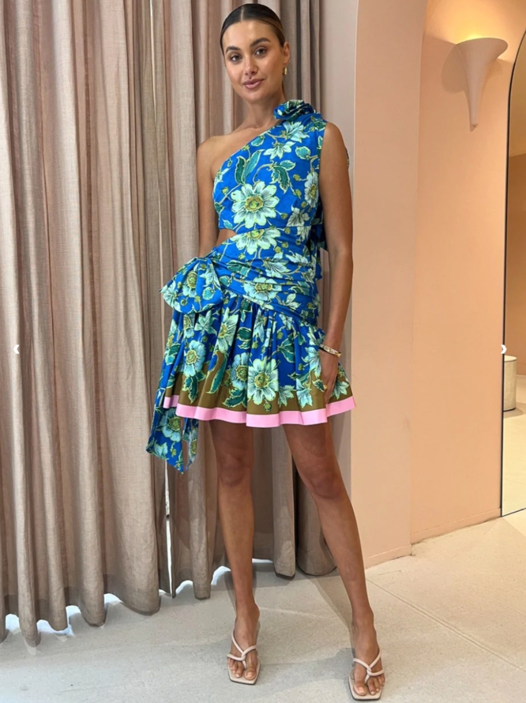 Designer rental Alemais Winnie One Shoulder Mini Dress