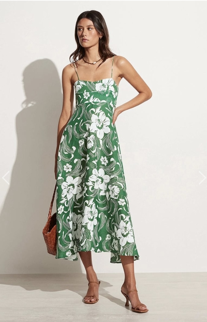 Designer rental Faithfull The Brand Alexandre Midi Dress