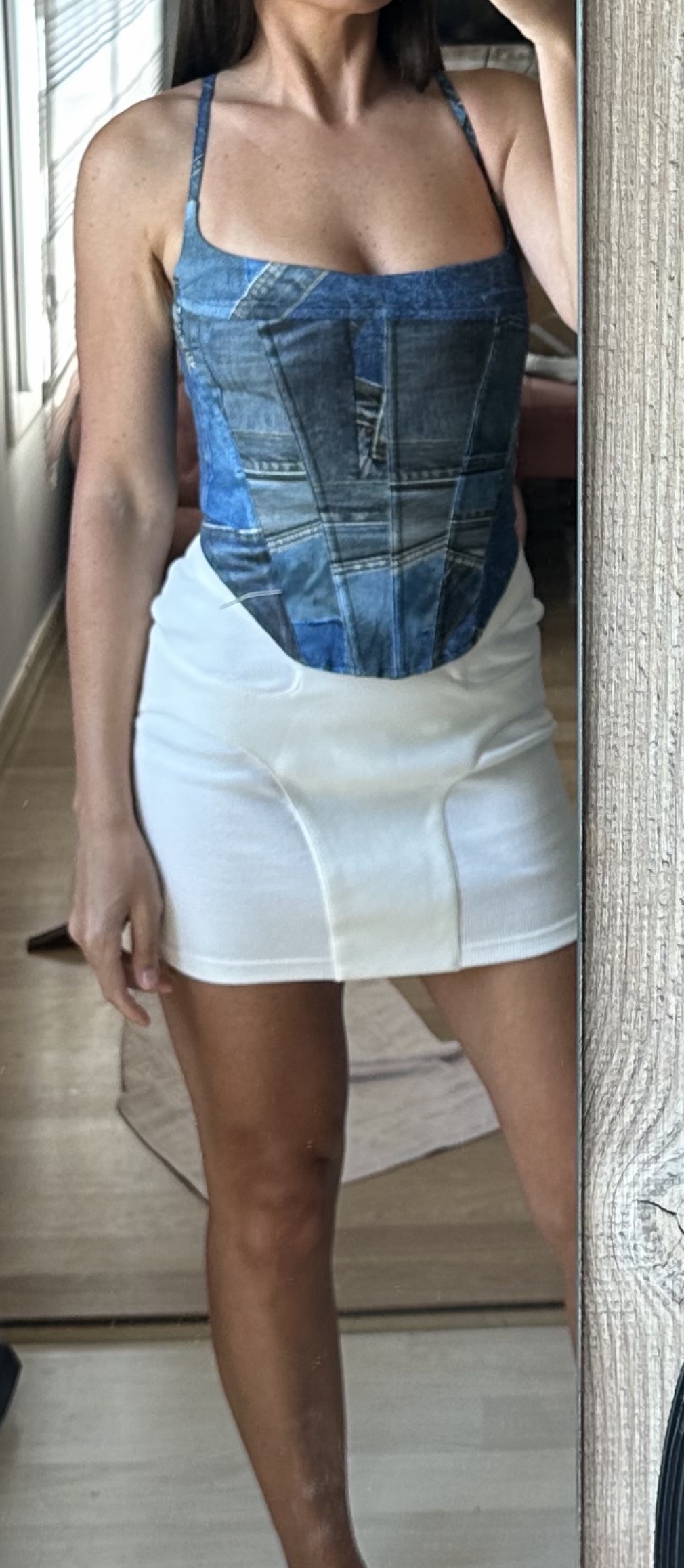 Rental Miaou Venus Denim Corset Top