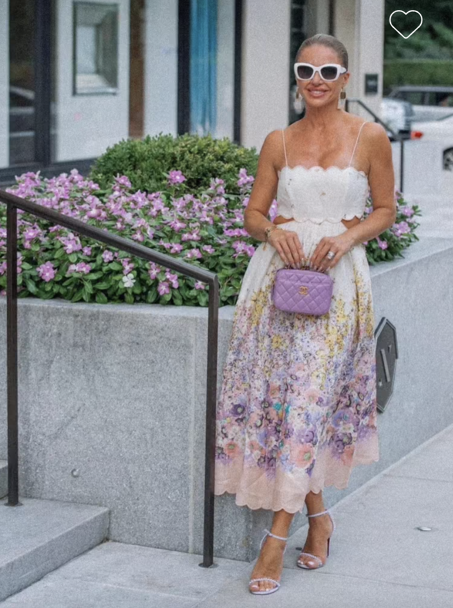 For rent a Zimmermann Jude Scallop Midi Dress Size 1 (10)