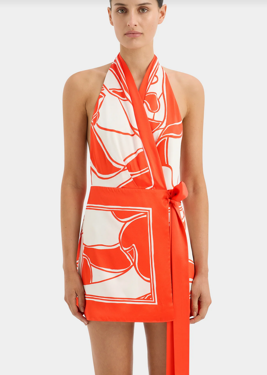 Formal rental Sir The Label Ramona Wrap Halter Mini