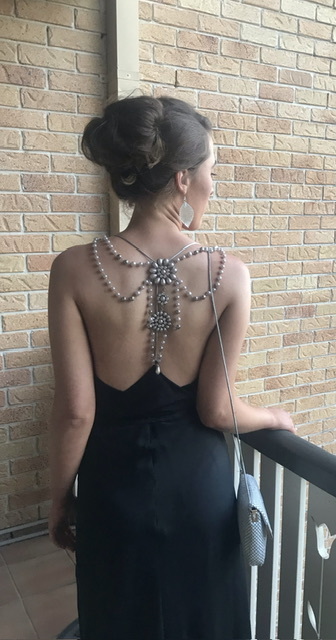 Loan a Eileen Kirby Wrap Dress With Pearl Detail