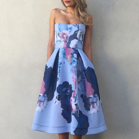 Cheap designer Nicholas Floral Mesh Ball Dress