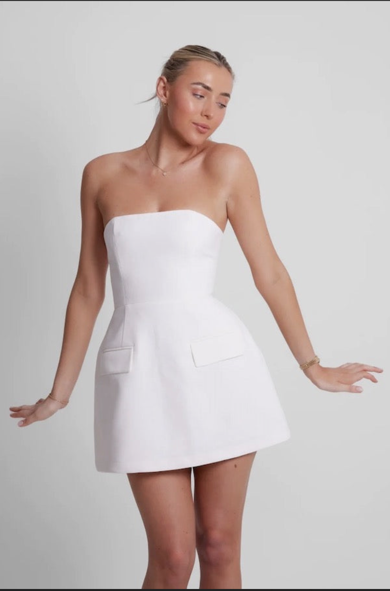 Rental Odd Muse The Ultimate Muse Strapless Dress White