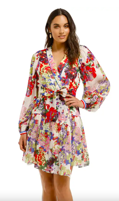 Loan a Ginger & Smart Arcadian Wrap Dress, Ivory Floral