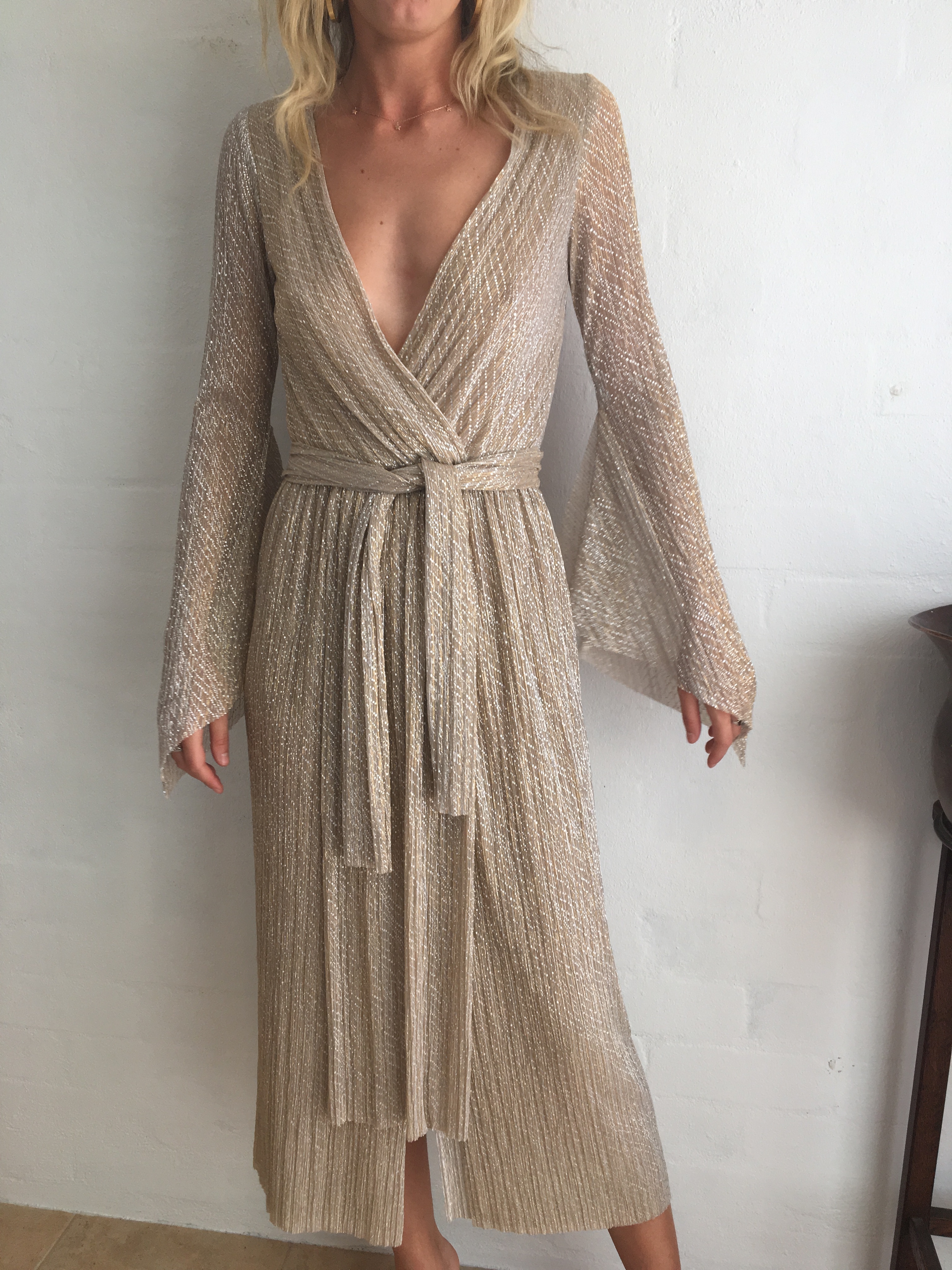 Cheap designer Bec & Bridge Gold Dust Maxi Dress