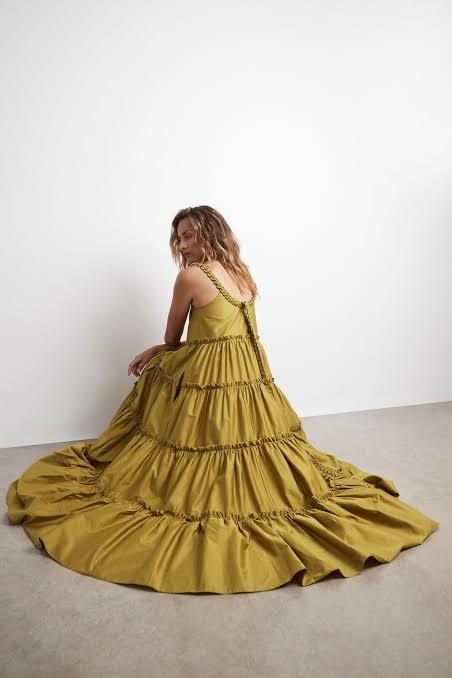 Loan a Aje Casabianca Strap Maxi Dress Olive