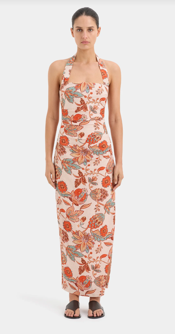 Rental Sir The Label Noemi Halter Midi Dress
