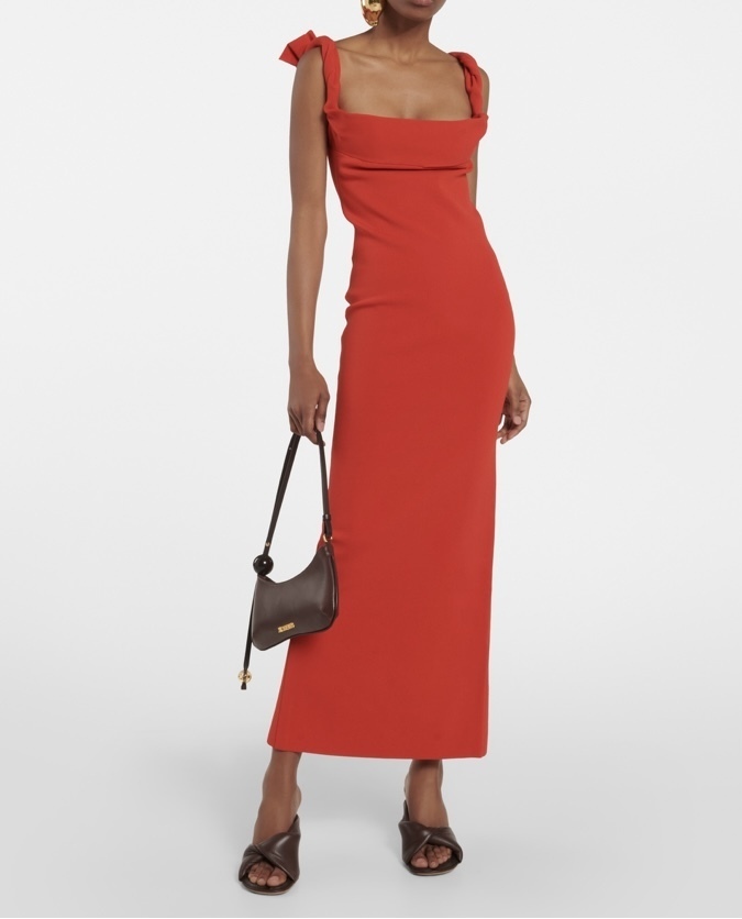 Borrow a Jacquemus Jacquemus La Robe Maille Alca Maxi Red Dress Size Fr38/Size 10