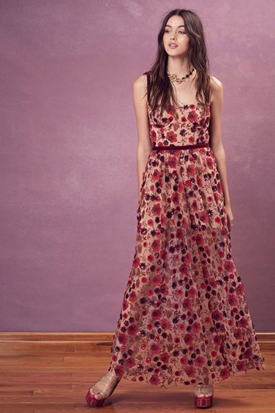 Designer rental For Love And Lemons Beatrice Maxi Dress