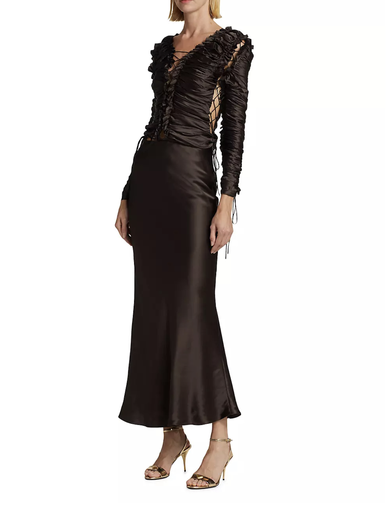 Designer rental Christopher Esber Sequence Silk Dress