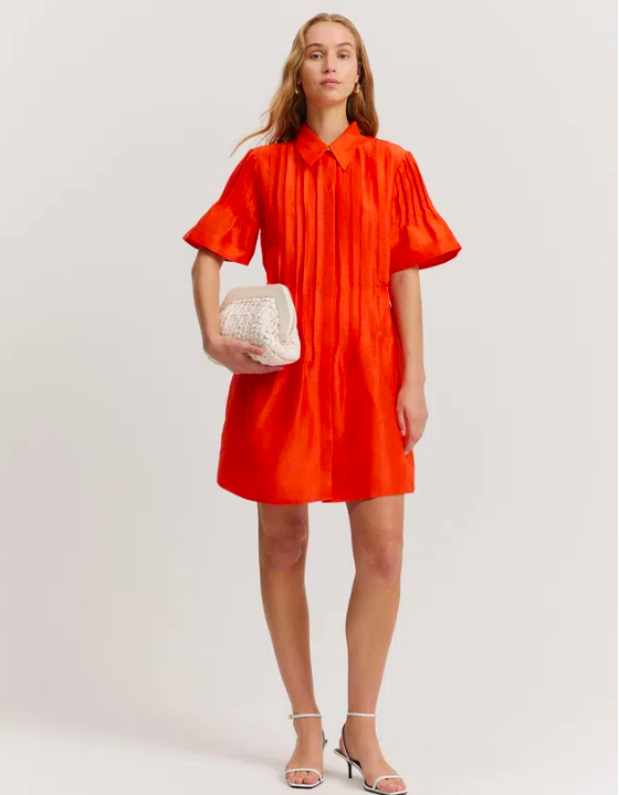 Cheap designer Country Road Pintuck Dress Sangria