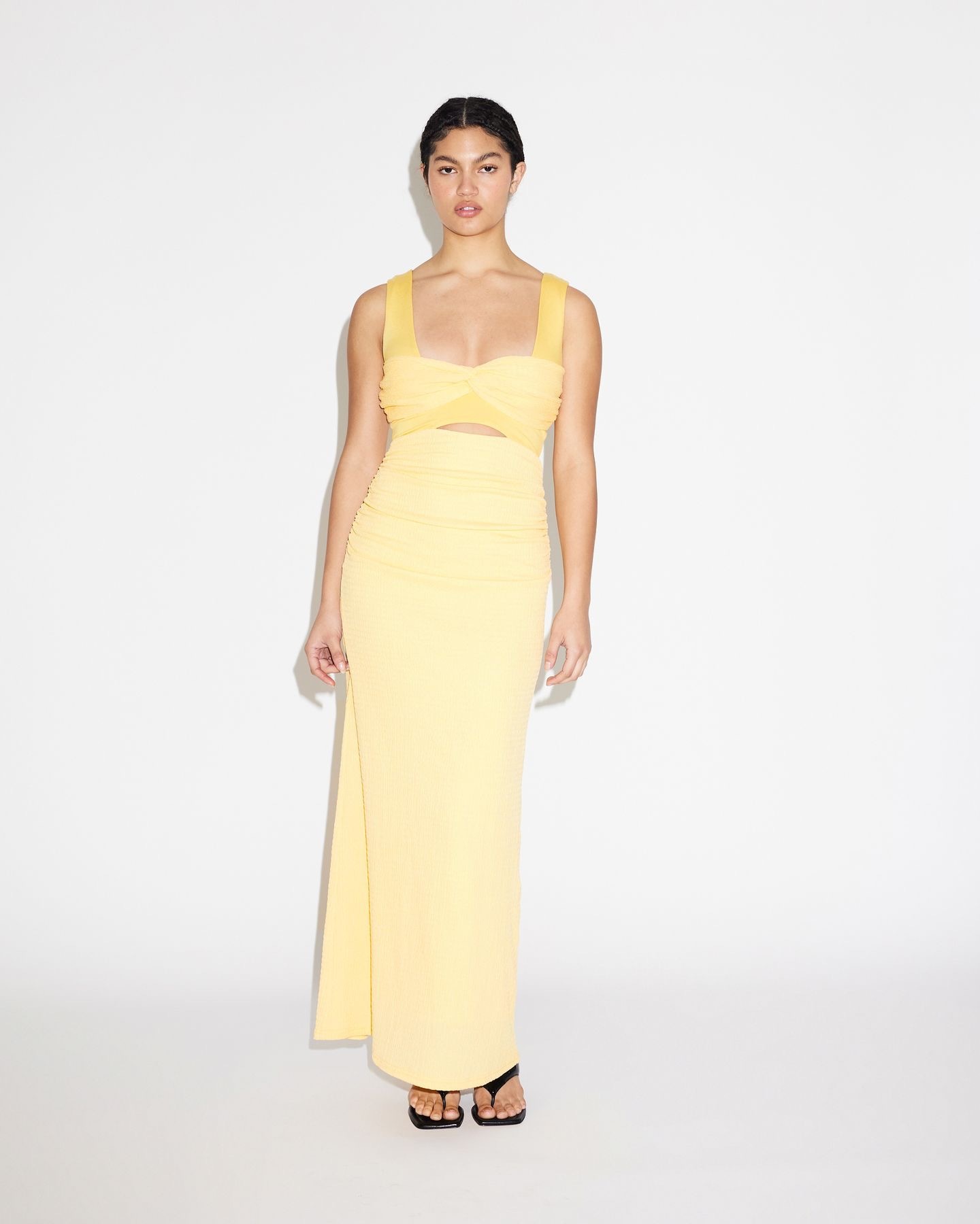 Affordable Lover Samara Scoop Neck Twist Front Dress