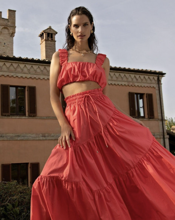 Formal rental Sheike Sheike Scandal Top & Maxi Skirt Set