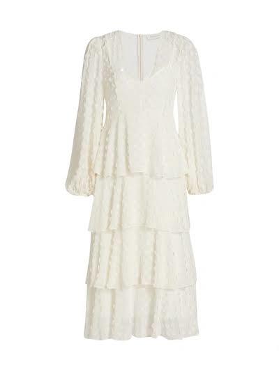 For rent a Zimmermann Wild Botanica Textured Dot Midi