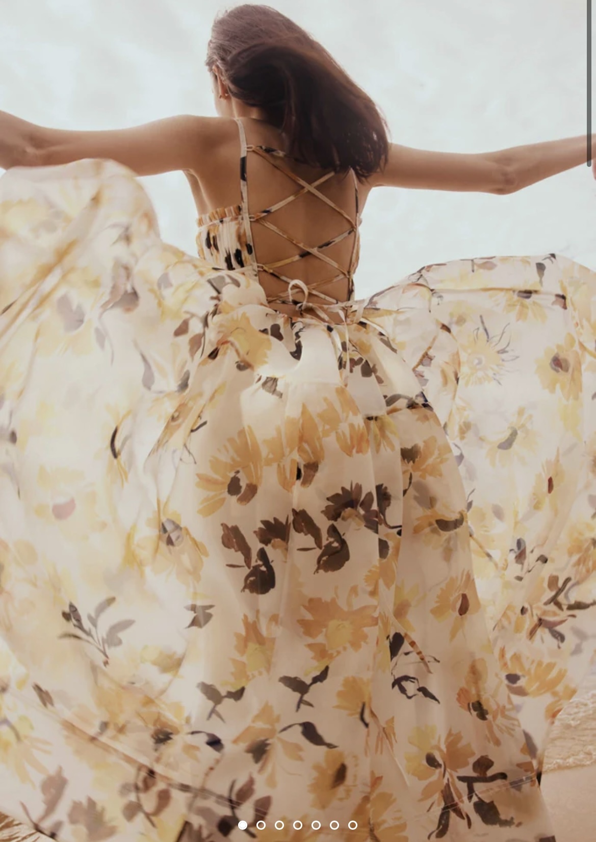 Hire a Aje Botanica Cross Back Midi Dress