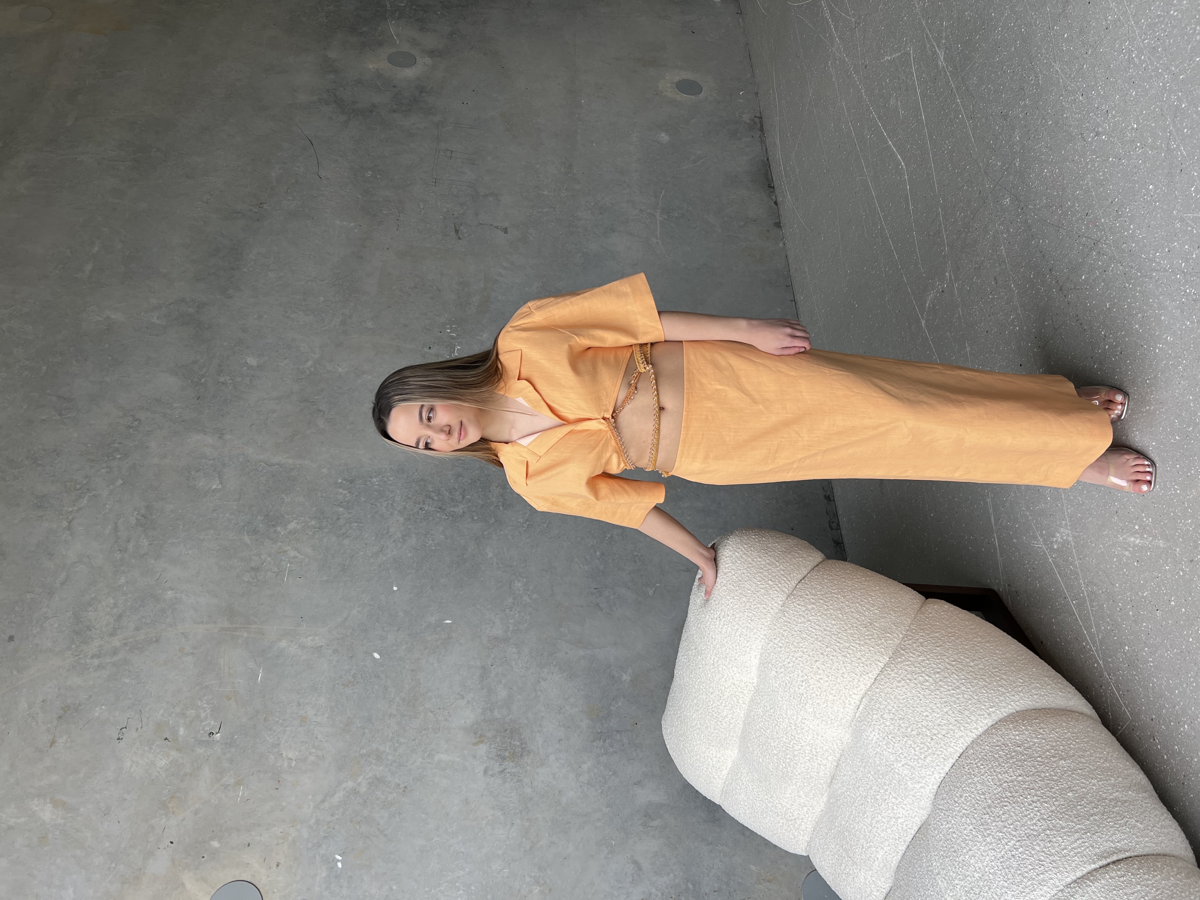 Rent a Christopher Esber Embellished Orange