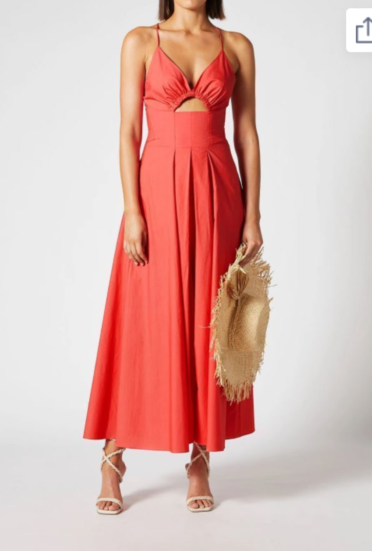 Cheap designer Scanlan Theodore Cotton Strappy Dress