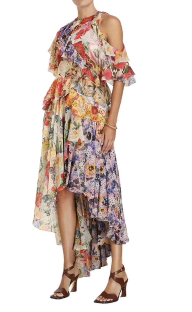 Formal rental Zimmermann Wonderland Floral Print Dress