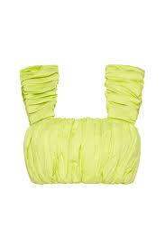 For rent a Aje Medina Ruched Cropped Top