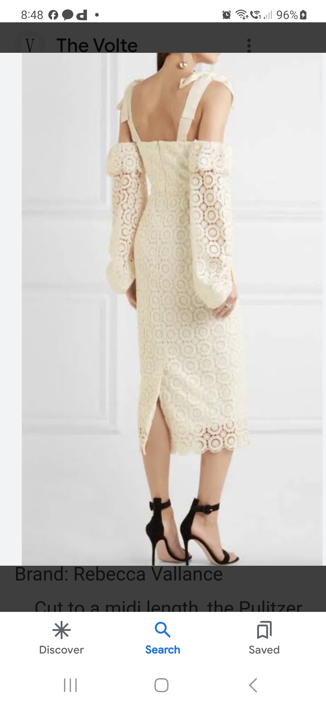 Affordable Rebecca Vallance Pulizter Drape Dress