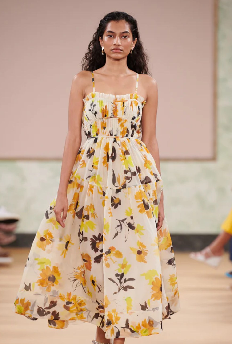 Rental Aje Botanica Cross Back Midi Dress