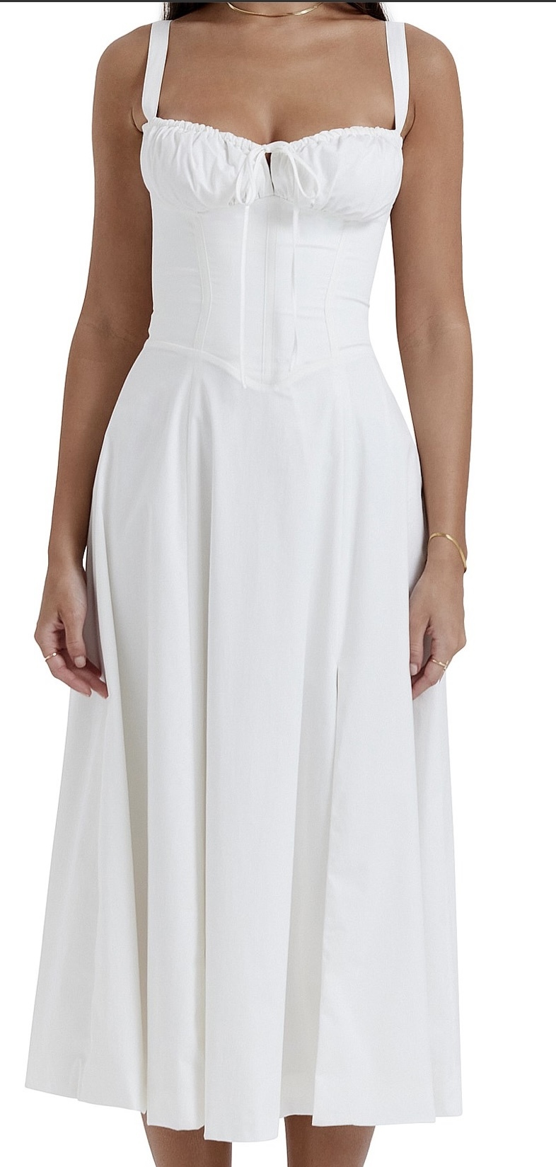 Rent a House Of Cb Carmen Bustier Sundress In White
