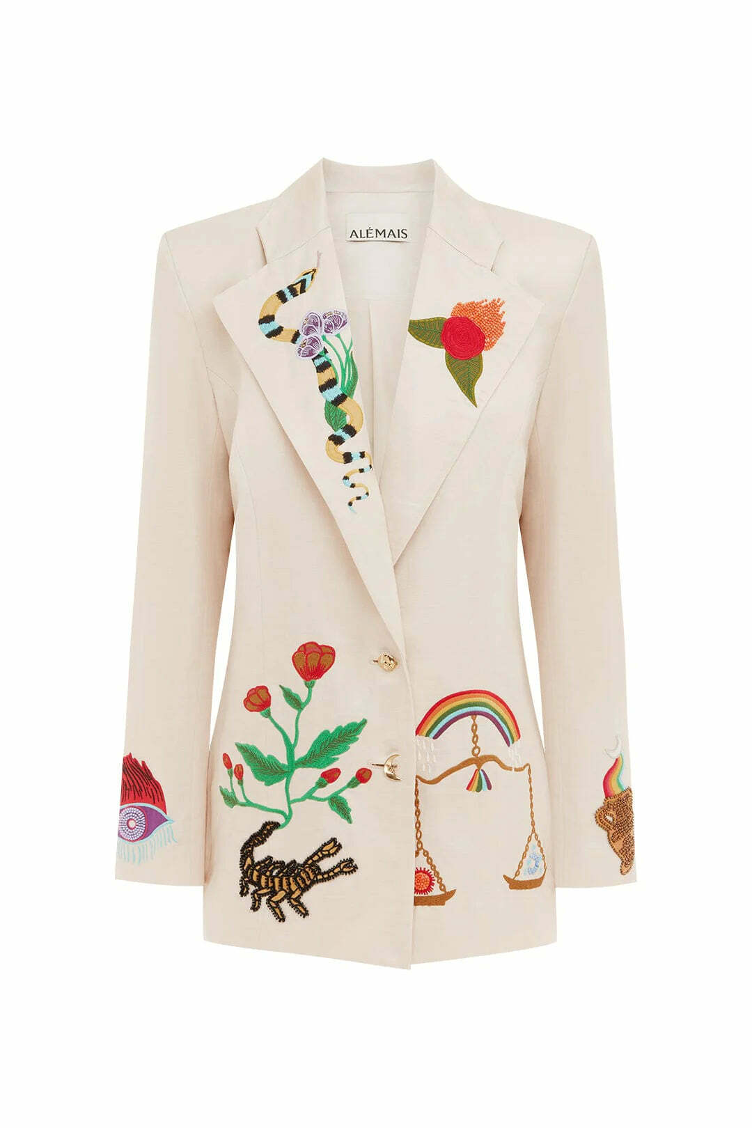 Borrow a Alemais Zelda Embroidered Blazer