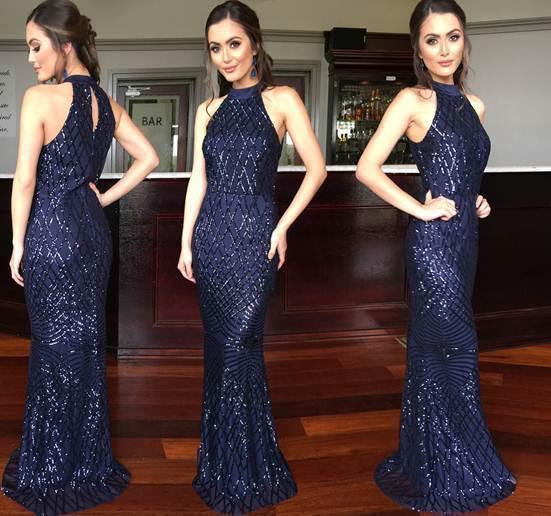 Affordable Mei Mei Sequin Gown