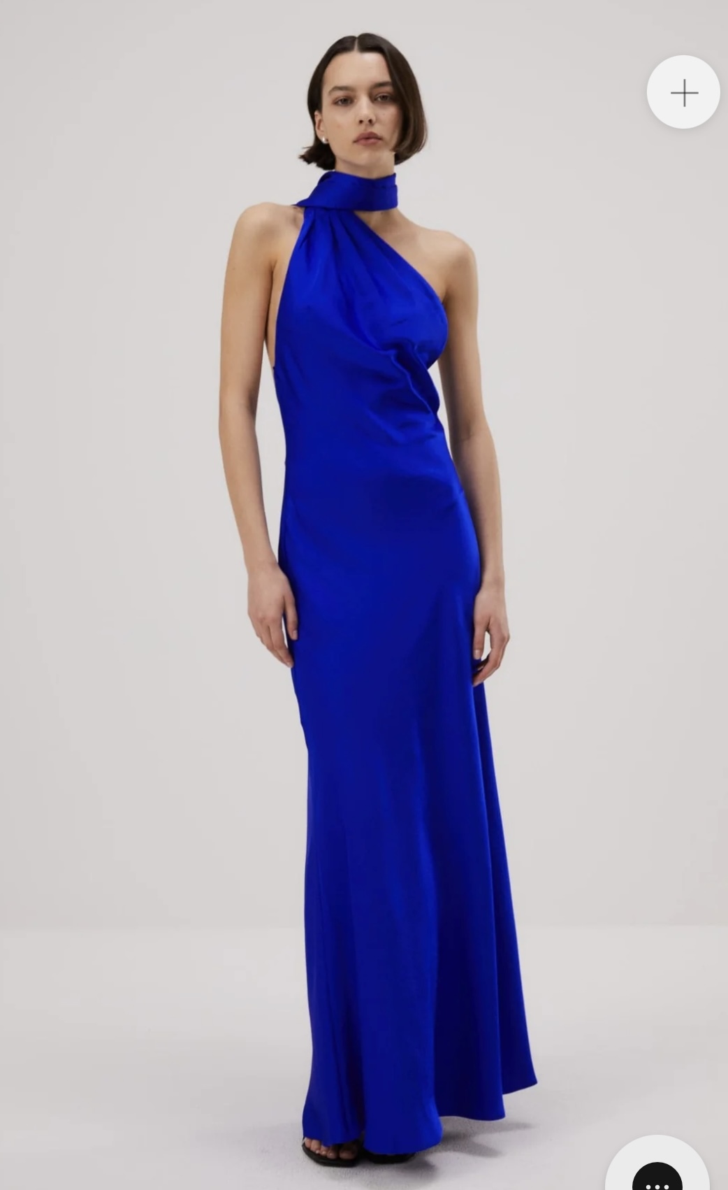 Rent a Misha Alastair Satin Gown Electric Blue