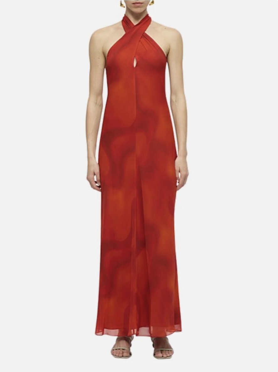 Cheap designer Willow Amentet Halter Midi Dress