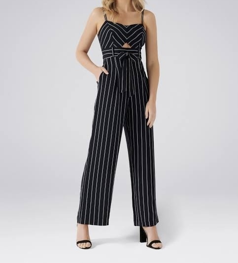 Rental Forever New Denver Stipe Jumpsuit