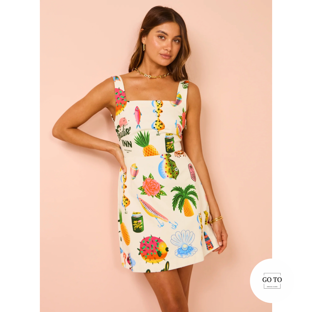 Cheap designer Alemais Alemais Samaki Mini Dress In Multi Size 6