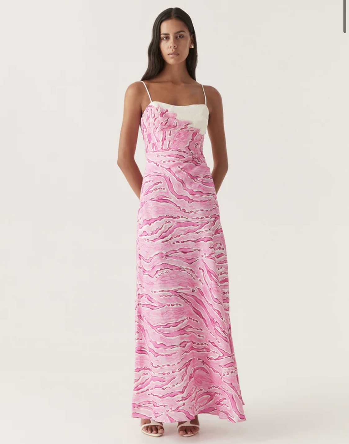 Rental Aje Clarice Draped Maxi Dress