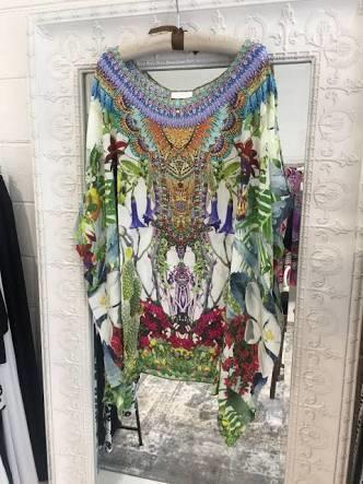 Rental Camilla Exotic Hypnotic Short Round Neck Kaftan