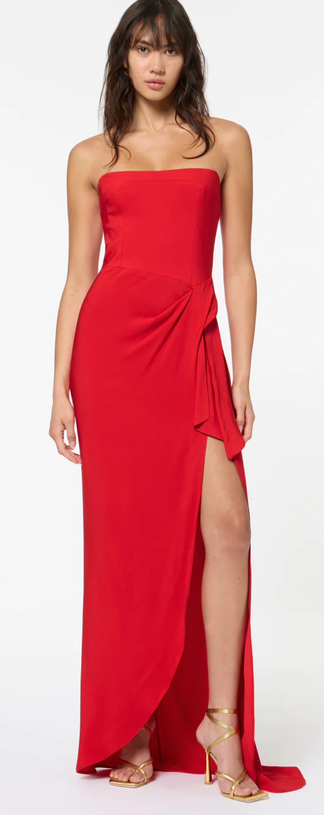 For rent a Manning Cartell Asymmetrical Games Strapless Gown