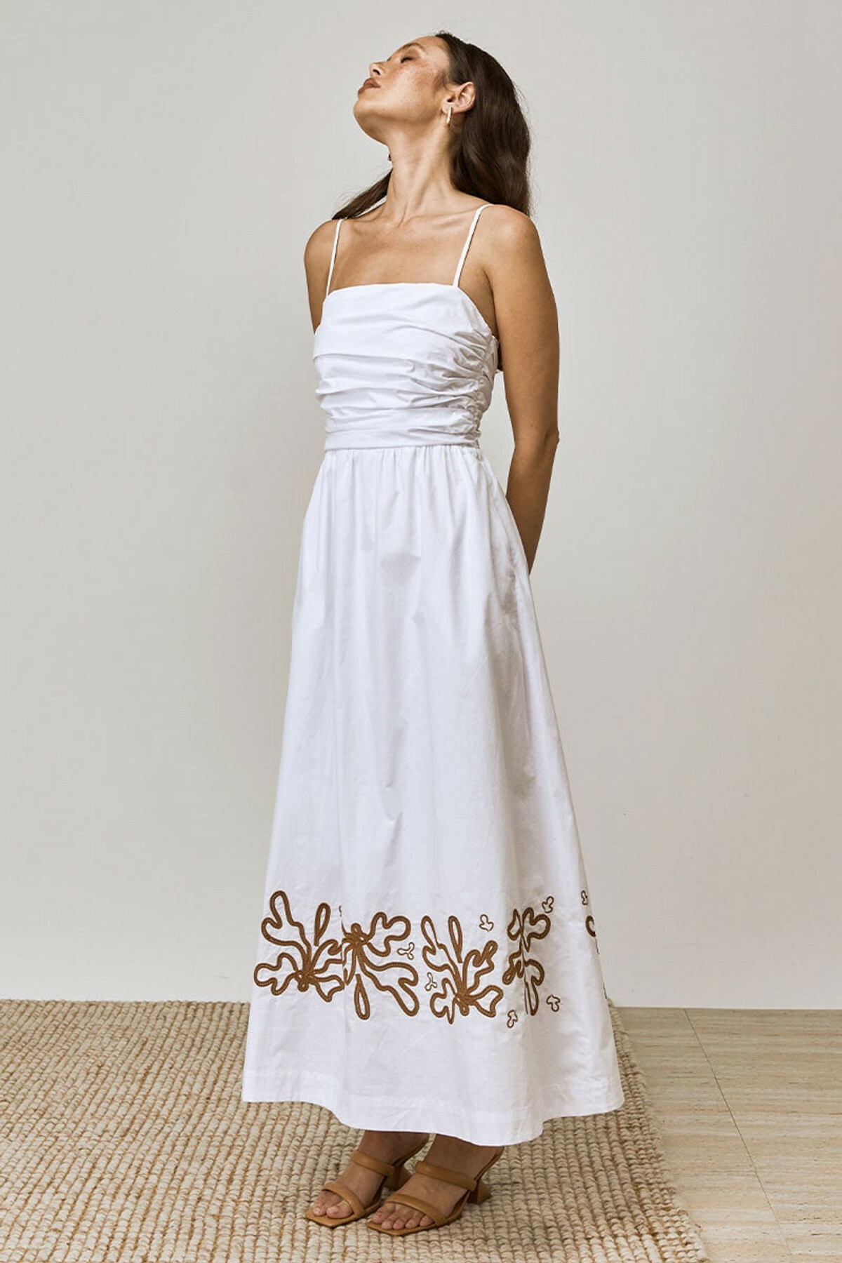 For rent a Mon Renn Mystique Midi Dress White
