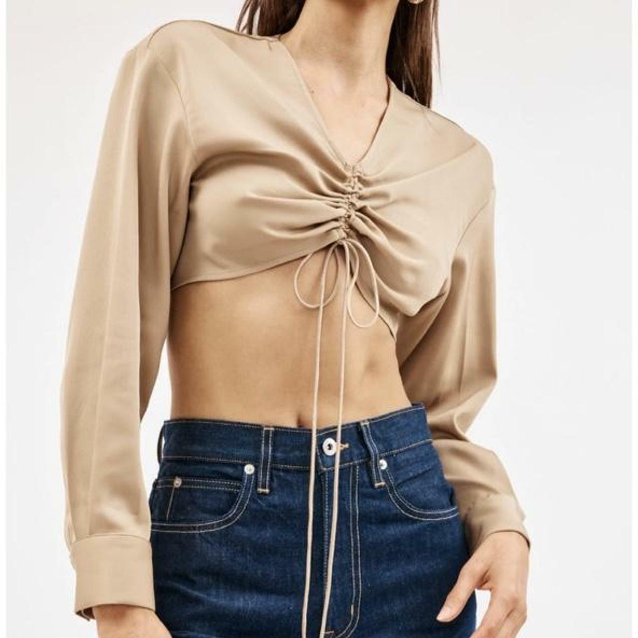 Cheap designer Christopher Esber Ruched Crop Top