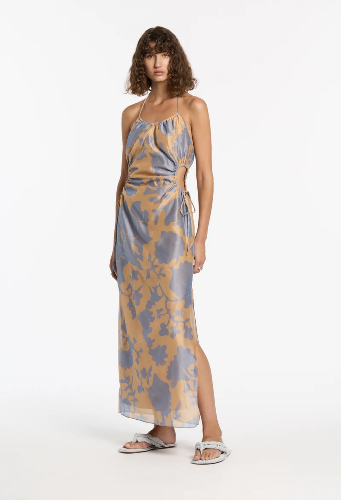 Designer rental Sir The Label Coralie Halter Midi Dress